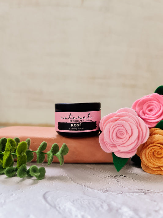 Rosé : Light floral : Natural deodorant